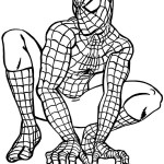 dessin à imprimer coloriage spiderman